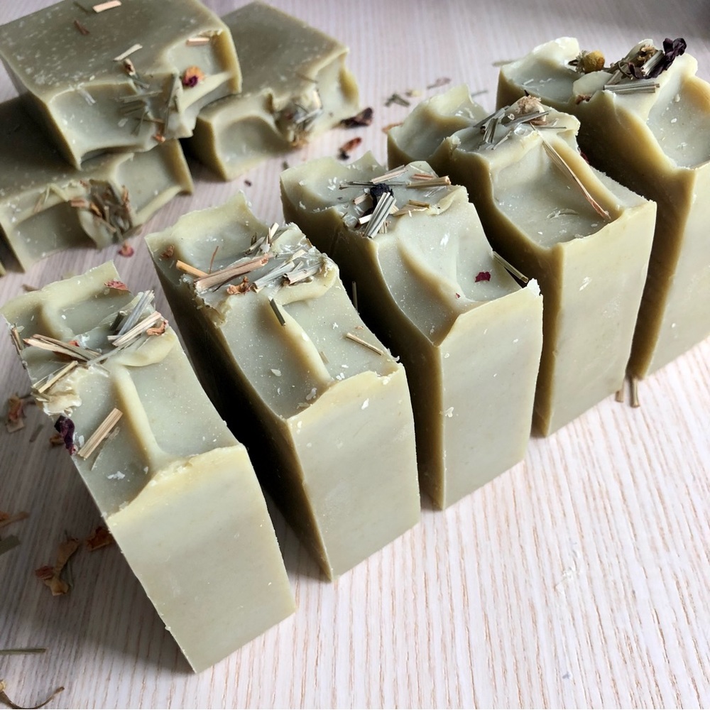 Lemongrass Jasmine | Handcrafted Soap Bar - Set of 2 - Picture 2 of 6